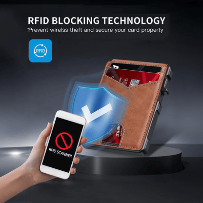 The Ultimate Smart Pop-Up Wallet: Slim, Secure, & RFID Protected