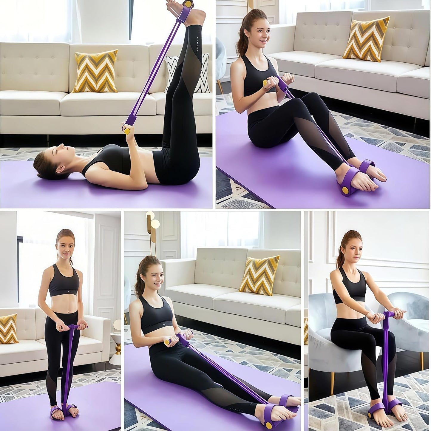 💥2025 latest 8-Tube Pedal Resistance Device